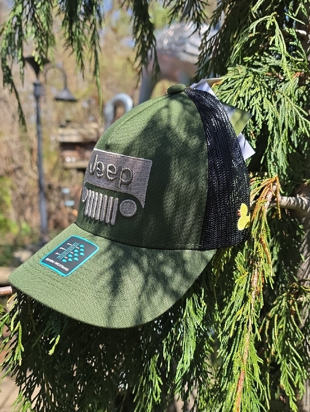 Jeep Olive Green and Black Mesh Cap